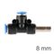 AIRCRAFT Insert T-joint Side Pu 8mm